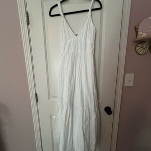 A&F White Maxi Sundress (M Tall)